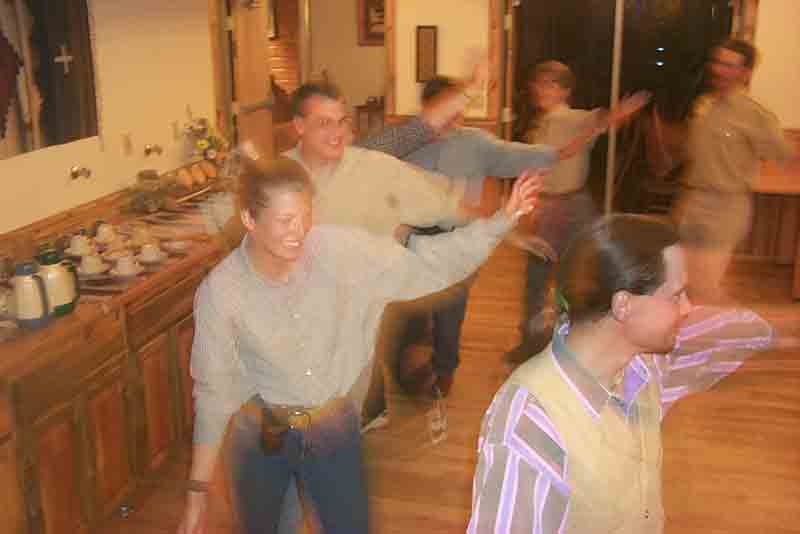 Square dancing at Laramie River Dude Ranch